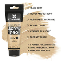 Vopsea acrilică Pastel ACRYL PRO ART Kompozit 75 ml