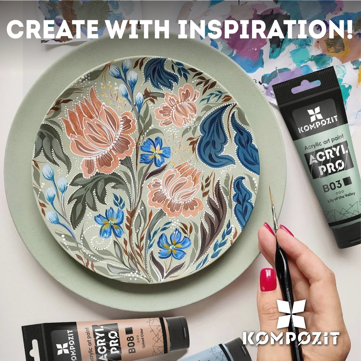 Vopsea acrilică Pastel ACRYL PRO ART Kompozit 75 ml
