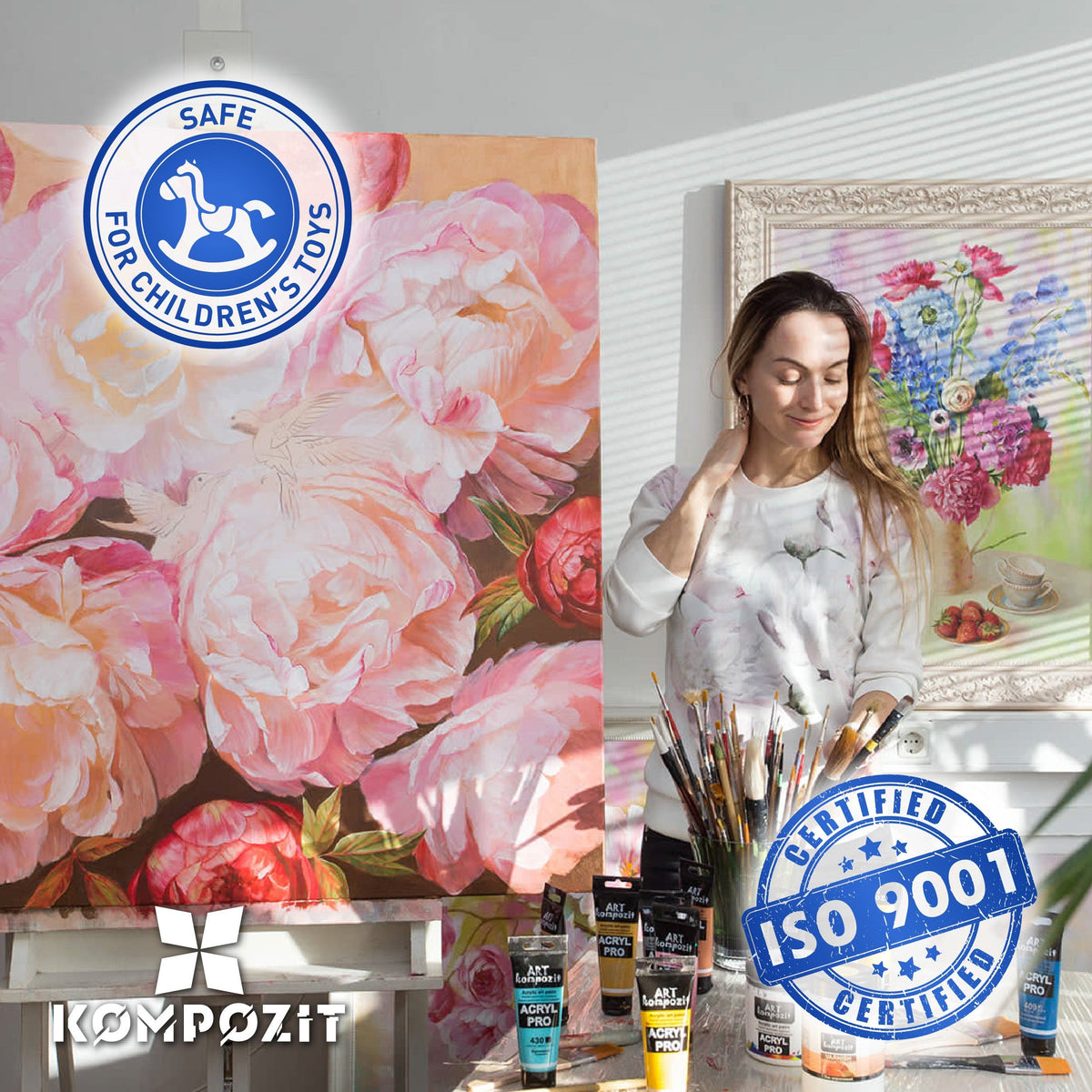 Vopsea acrilică Pastel ACRYL PRO ART Kompozit 75 ml