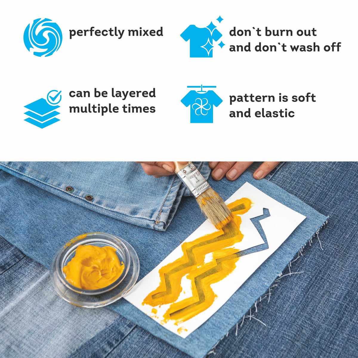 Vopsea acrilică MAMBO pentru textile și piele 50ml