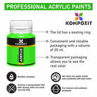 Vopsea acrilică Kompozit STANDART 20 ml