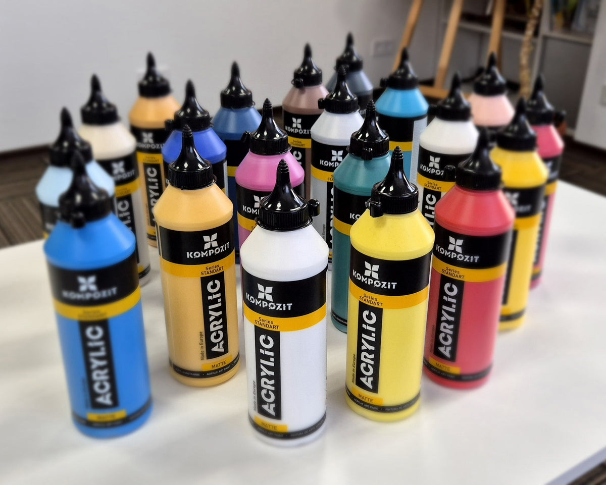 Vopsea acrilică Kompozit STANDART Fluorescent 500 ml