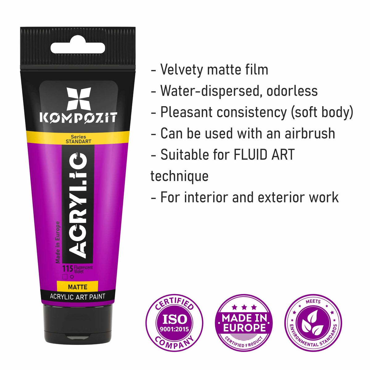 Vopsea acrilică STANDART Kompozit 75 ml