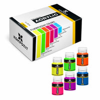 Set culori acrilice Kompozit STANDART Fluorescent 6 x 20 ml