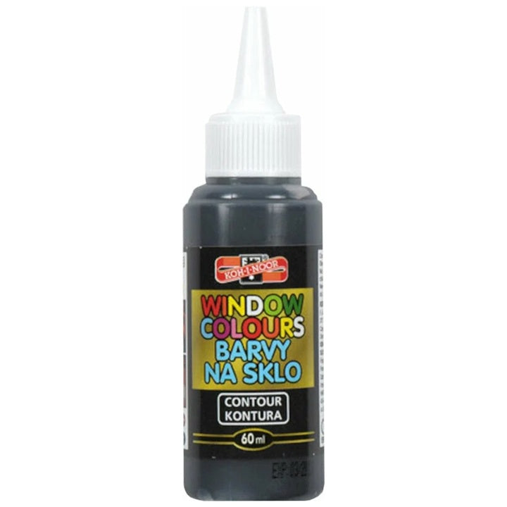 Vopsea de contur pentru sticlă KOH-I-NOOR 60 ml – negru