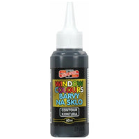 Vopsea de contur pentru sticlă KOH-I-NOOR 60 ml – negru