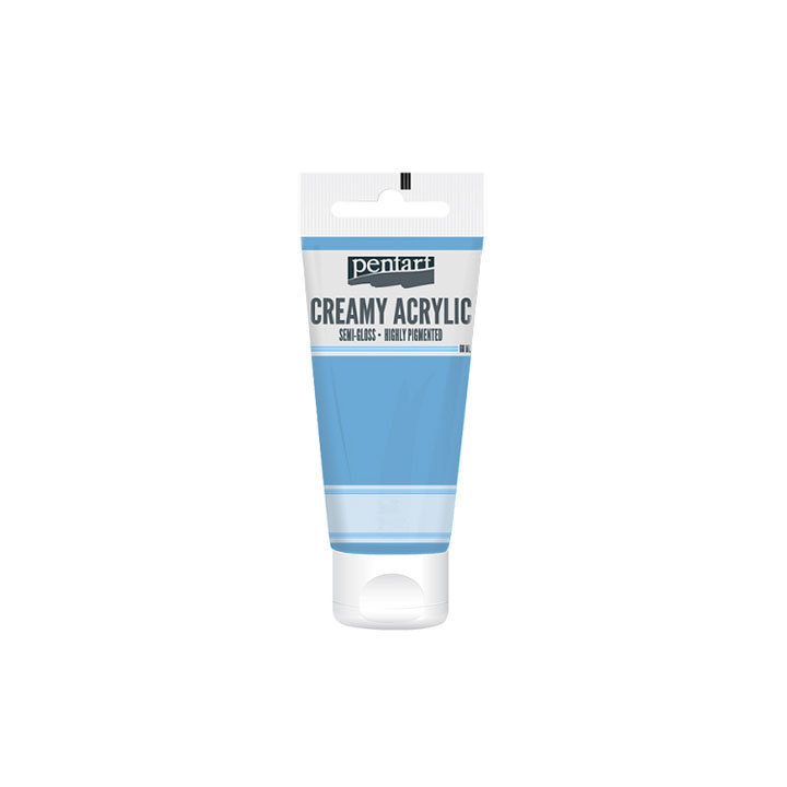 Culori acrilice cremoase, semi-lucioase-Pentart 60 ml – Ice blue