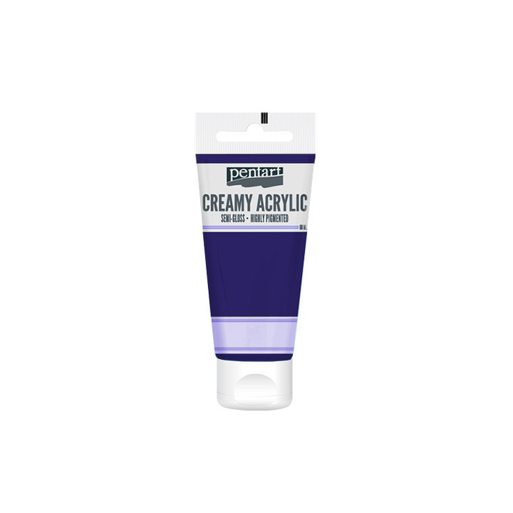 Culori acrilice cremoase, semi-lucioase-Pentart 60 ml – Dark purple
