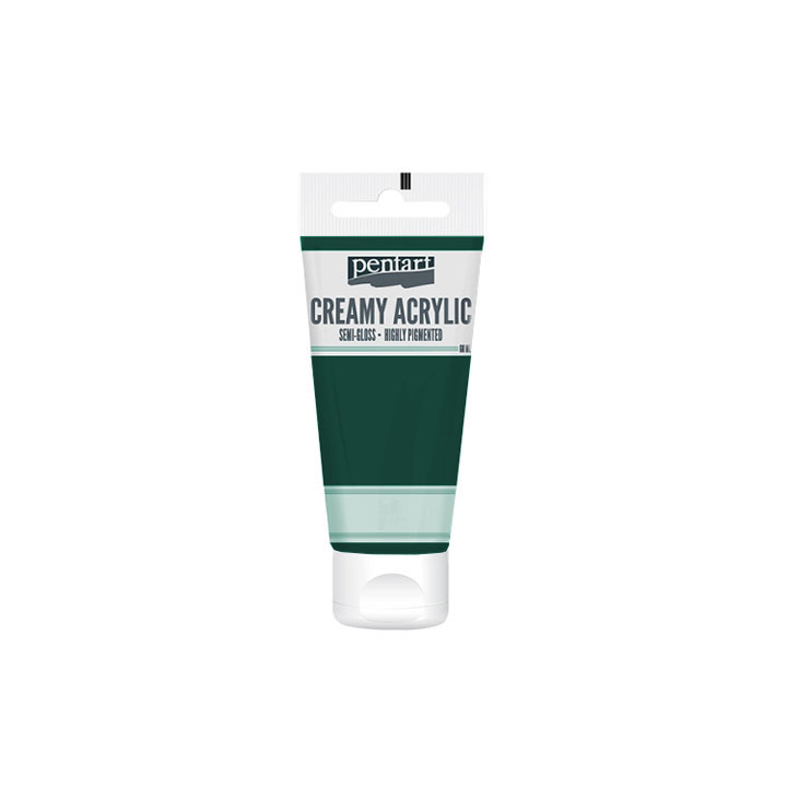 Culori acrilice cremoase, semi-lucioase-Pentart 60 ml – Dark green