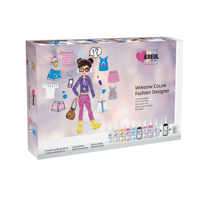 kreul fashion designer set de vopsea de sticla ro krl42851
