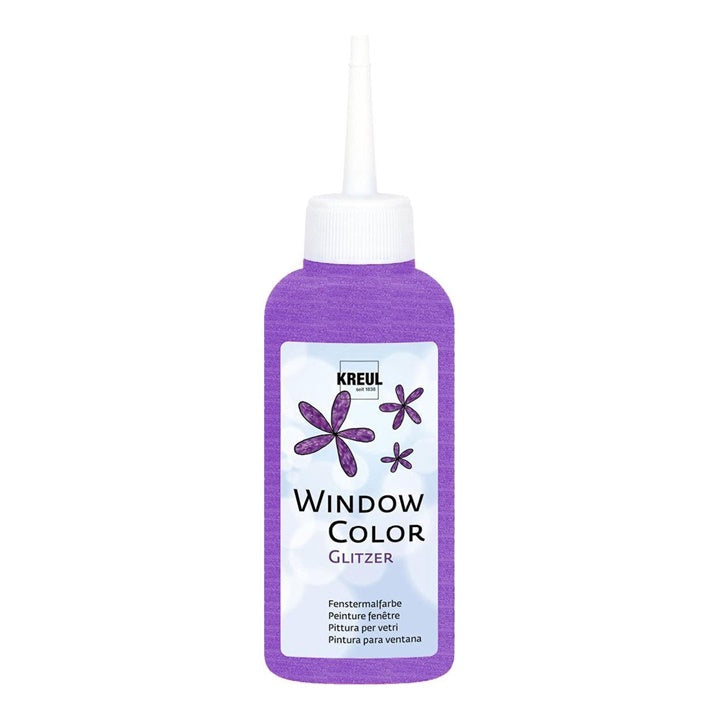 Vopsea de sticlă KREUL cu efecte 80 ml – Violet cu sclipici