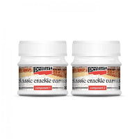 lac bifazic cu efect crackle clasic 2 x 50 ml ro pnt2479