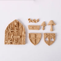 Lemn flexibil Pentart Fairy Tale set 6 x 5 cm 7 buc