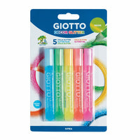Lipici cu sclipici GIOTTO Glitter Glue culori neon 5 x 10 g