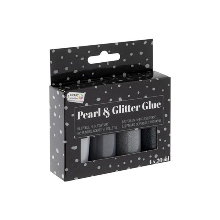 Lipici perlat și cu sclipici 4 x 20 ml