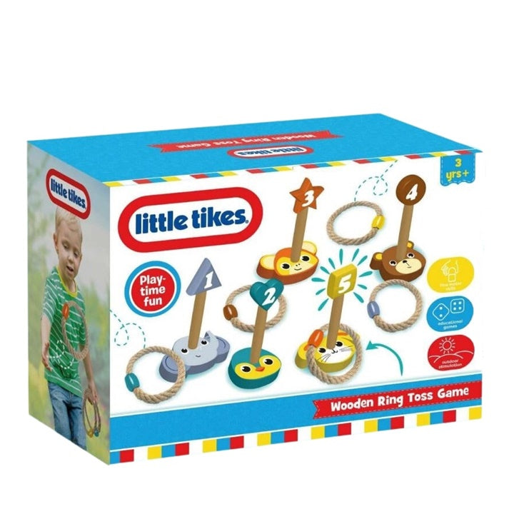 little tikes joc din lemn de aruncat inele ro gms24 0213