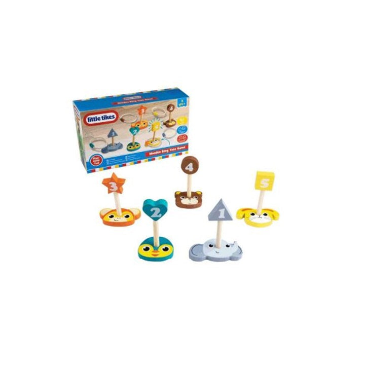 little tikes joc din lemn de aruncat inele ro gms24 0213