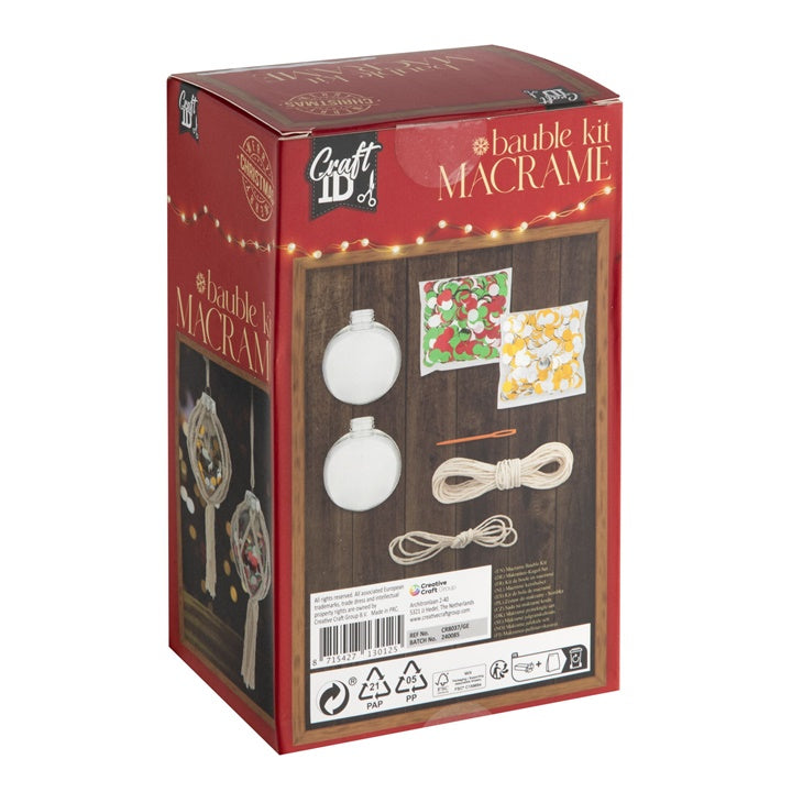 macrame bauble kit xmas ro rmscr8037ge