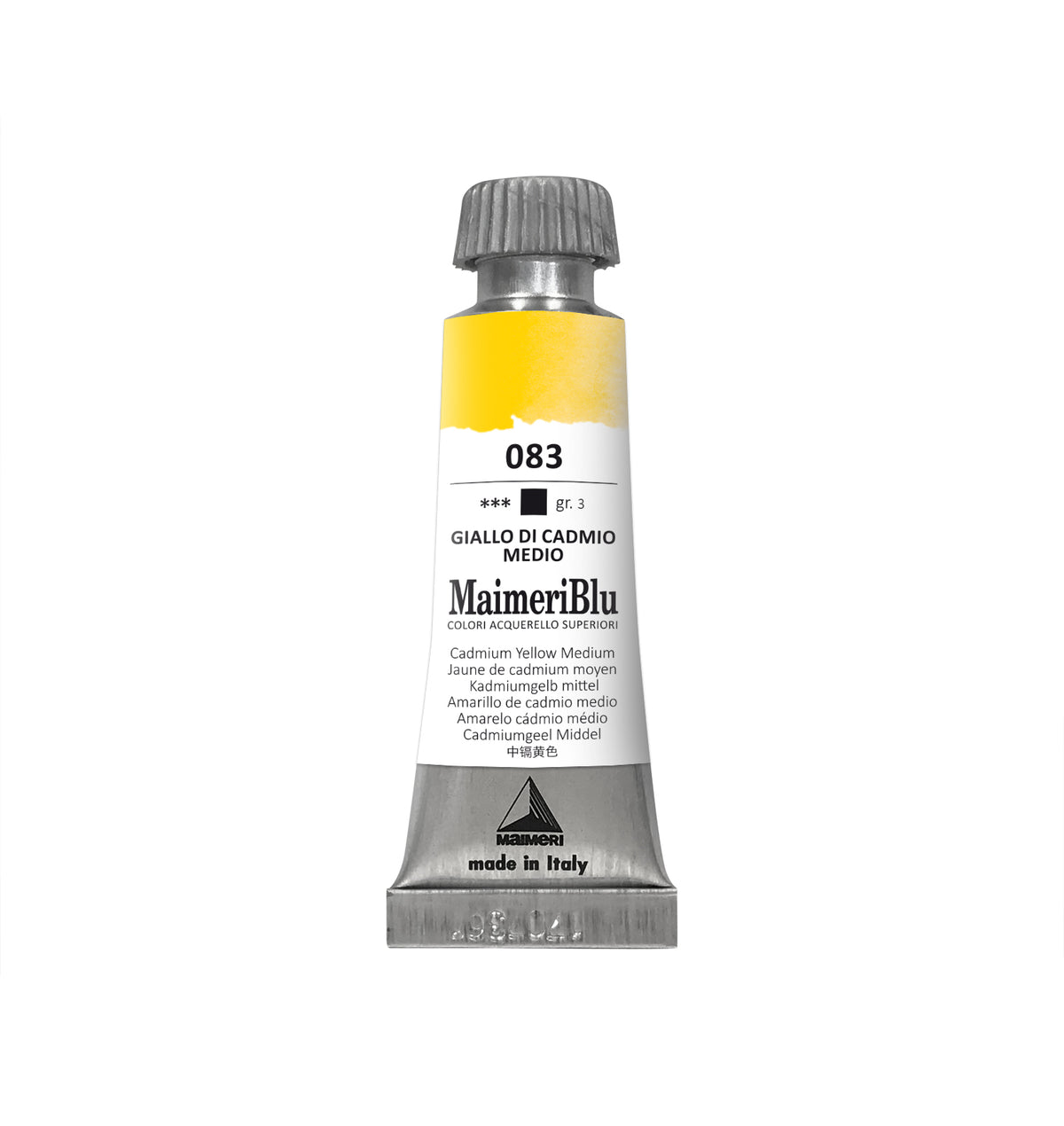 Culoare acuarelă profesională MAIMERI Maimeri Blu 12 ml – Galben Cadmiu Mediu