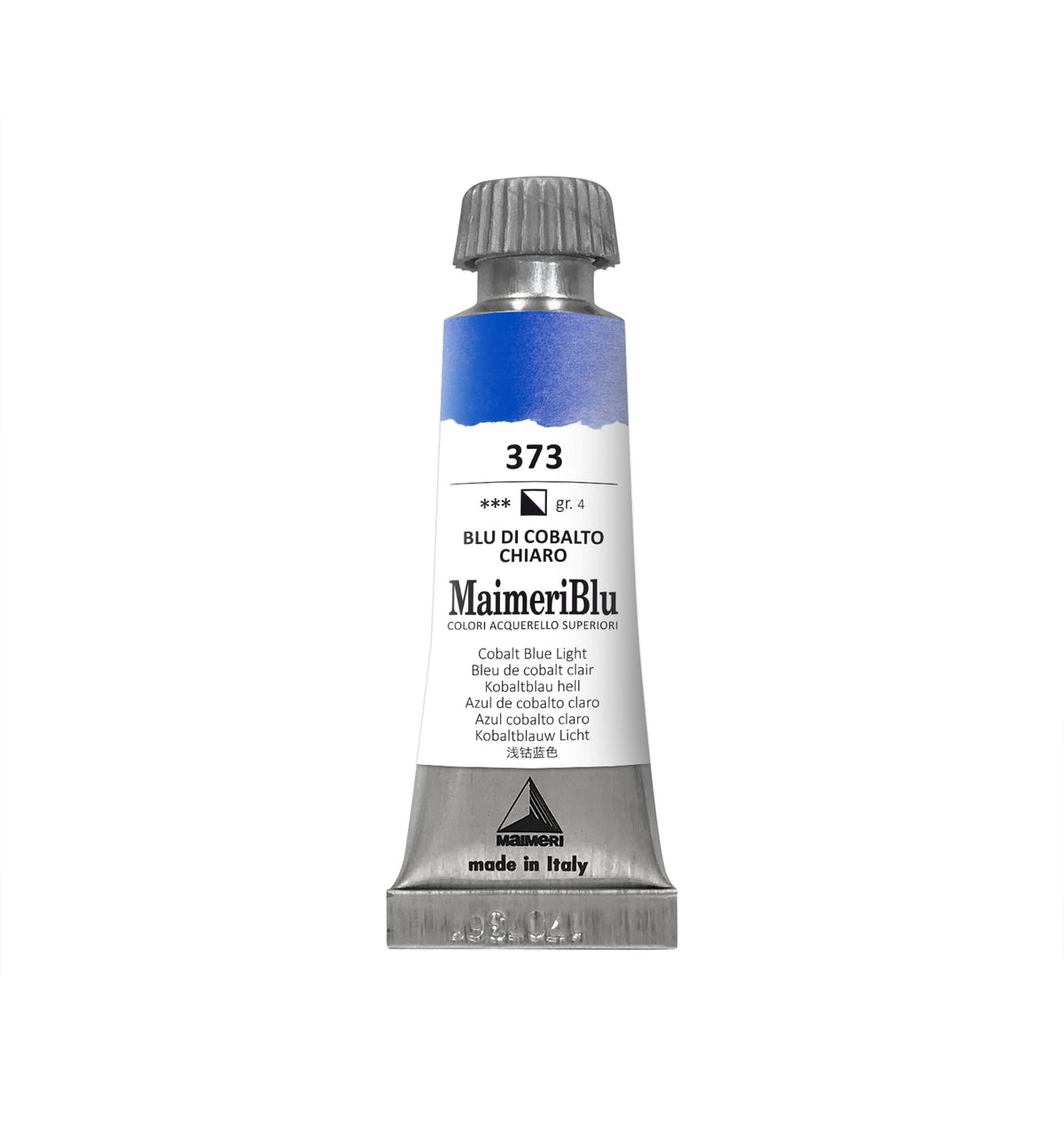 Culoare acuarelă profesională MAIMERI Maimeri Blu 12 ml – Albastru de cobalt deschis