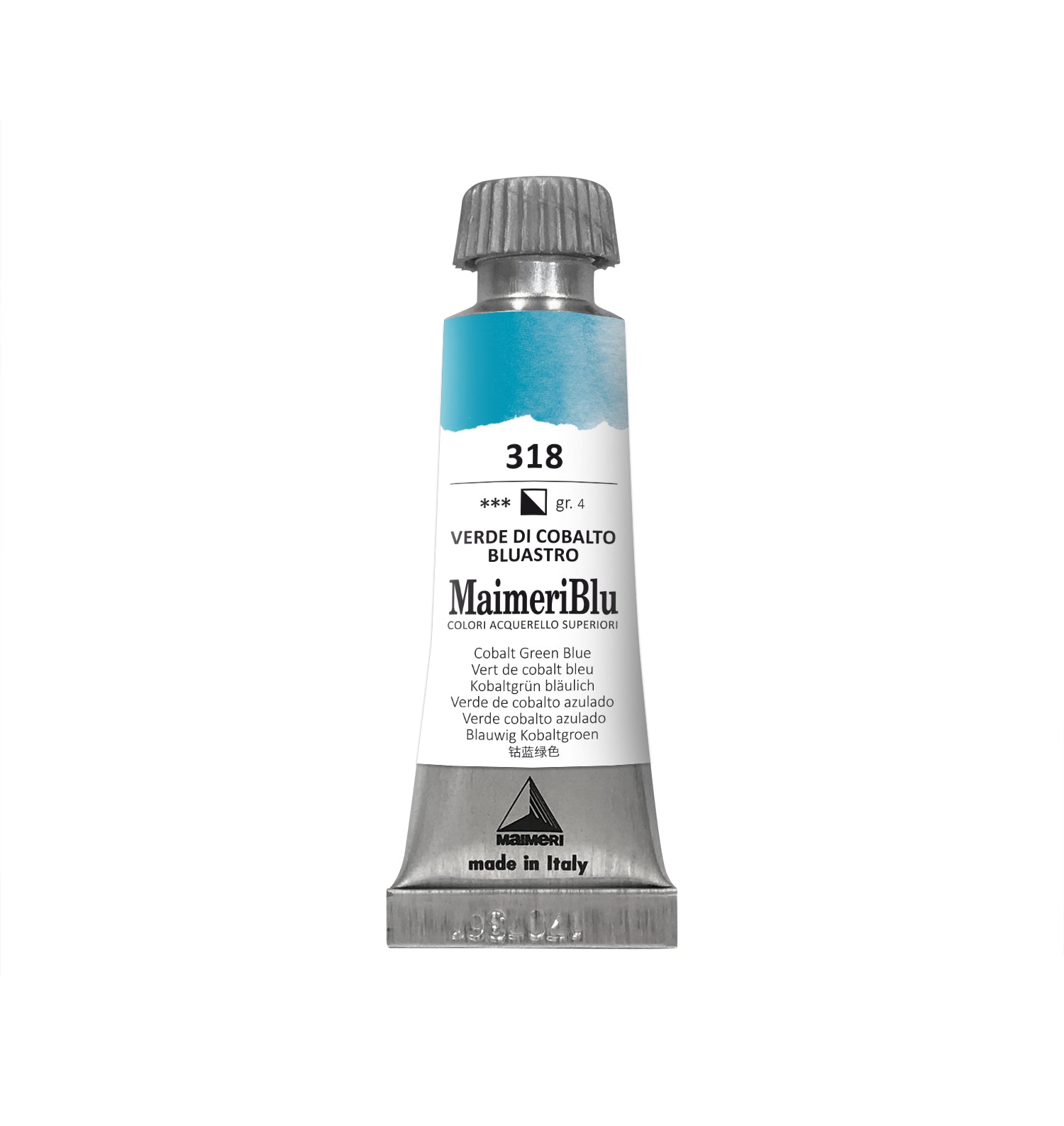 Culoare acuarelă profesională MAIMERI Maimeri Blu 12 ml – Verde Cobalt Albăstrui