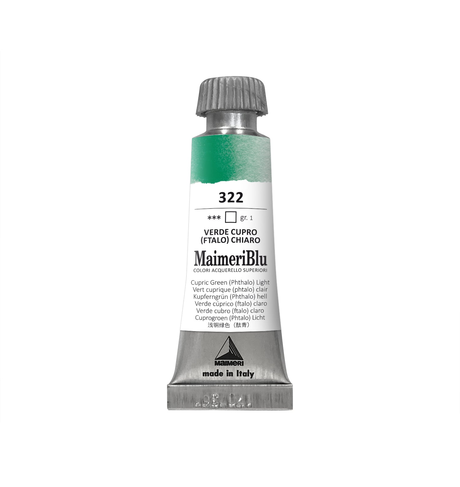 Culoare acuarelă profesională MAIMERI Maimeri Blu 12 ml – Verde Cupric Deschis