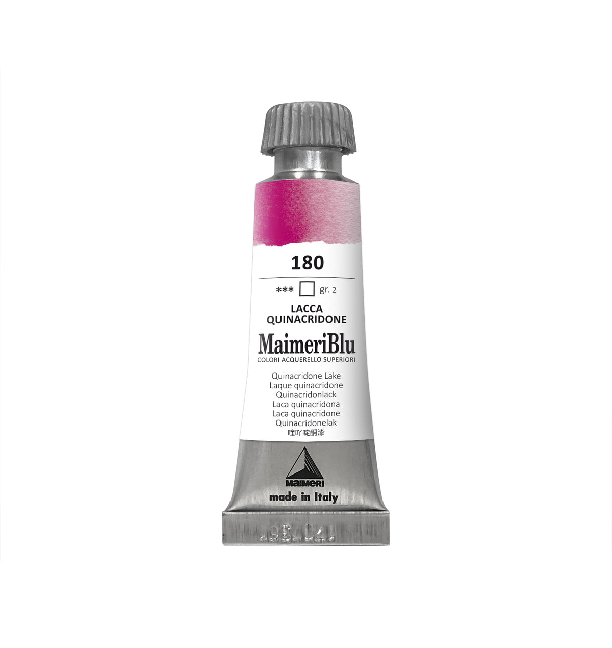 Culoare acuarelă profesională MAIMERI Maimeri Blu 12 ml – Lac chinacridonă