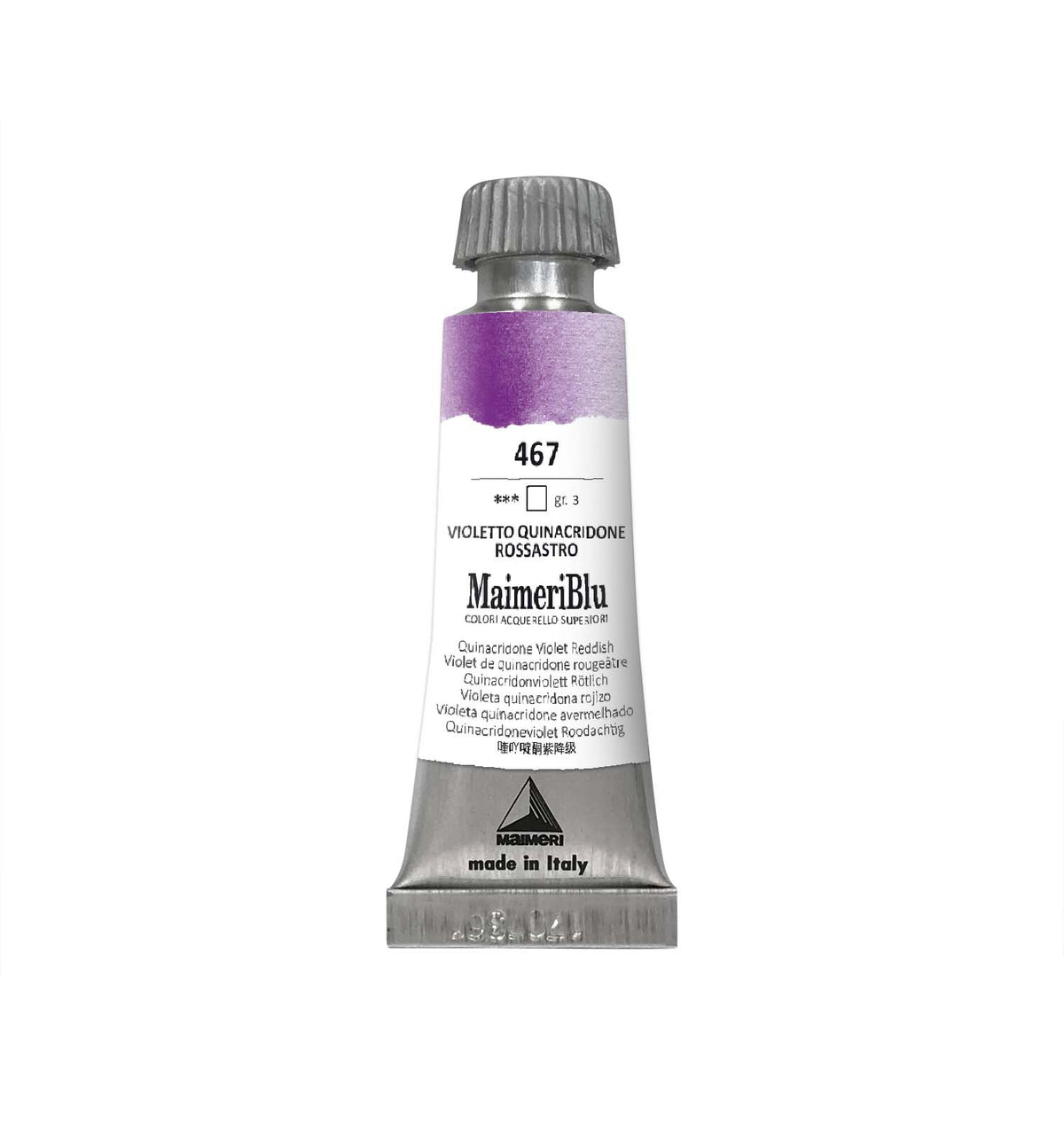 Culoare acuarelă profesională MAIMERI Maimeri Blu 12 ml – Violet Chinacridonă Roșiatic