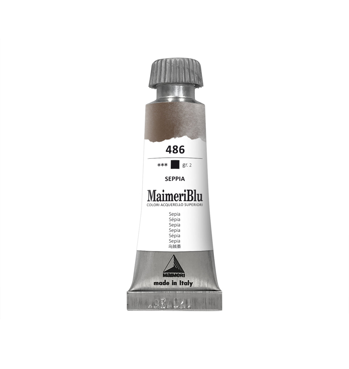 Culoare acuarelă profesională MAIMERI Maimeri Blu 12 ml – Sepia