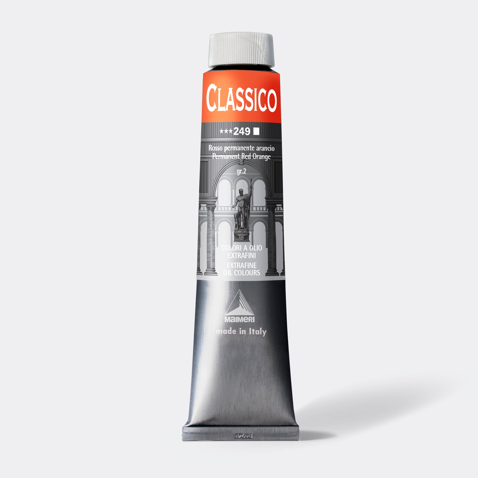 Culoare ulei fină Maimeri Classico 200 ml – Roșu permanent portocaliu