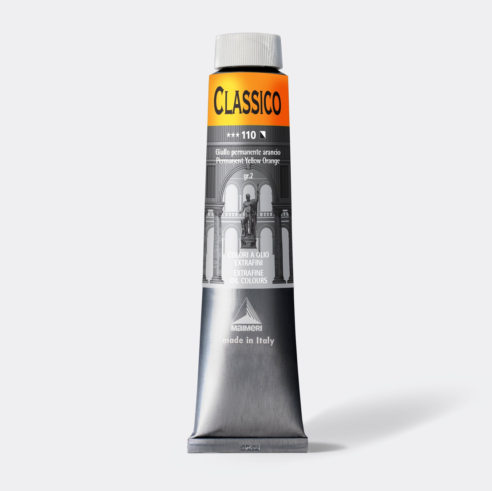 Culoare ulei fină Maimeri Classico 200 ml – Galben permanent portocaliu