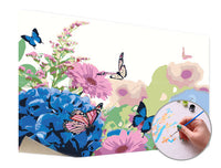 Pictură după numere BETWEEN FLOWERS – fără cadru