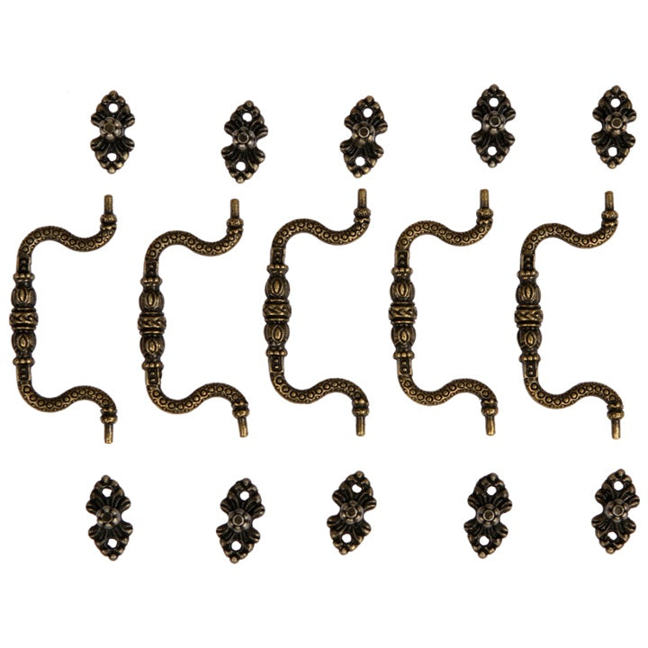 maner metalic bronz 90x39 mm 5 bucati ro pnt275