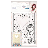 Mapă de embosare DOCRAFTS Santoro Gorjuss inimă 15 x 21 cm