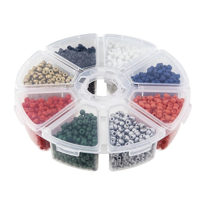 margele colorate pentru creație 8 x 15 g