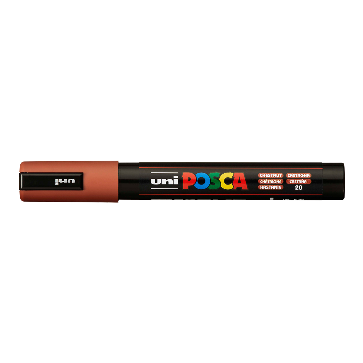 Marker acrilic Posca PC-5M, 1,8 – 2,5 mm, castaniu (20)