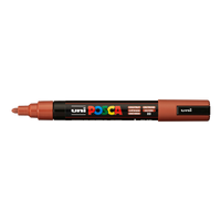 Marker acrilic Posca PC-5M, 1,8 – 2,5 mm, castaniu (20)