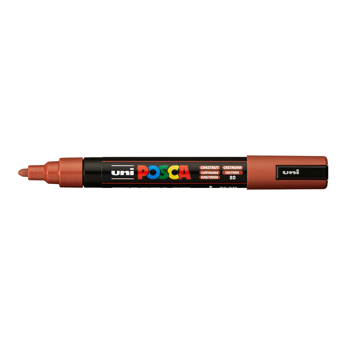 Marker acrilic Posca PC-5M, 1,8 – 2,5 mm, castaniu (20)