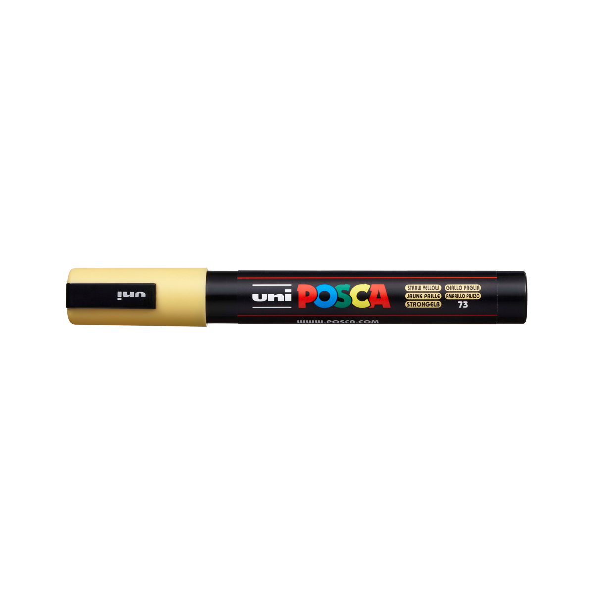 Marker acrilic Posca PC-5M, 1,8 – 2,5 mm, galben pai (73)