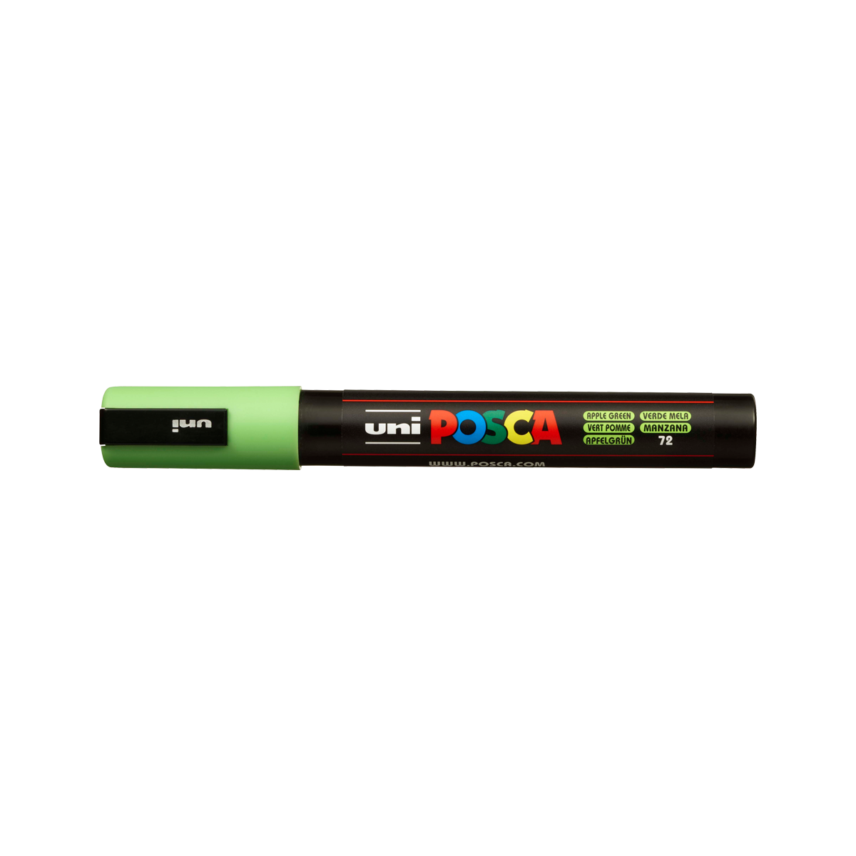 Marker acrilic Posca PC-5M, 1,8 – 2,5 mm, măr verde (72)