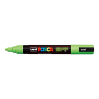 Marker acrilic Posca PC-5M, 1,8 – 2,5 mm, măr verde (72)