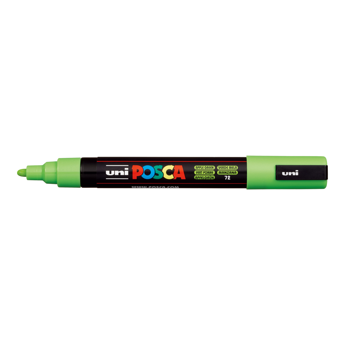 Marker acrilic Posca PC-5M, 1,8 – 2,5 mm, măr verde (72)