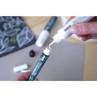 marker cu creta alba cu accesorii pentru reincarcare kreul set 6 buc