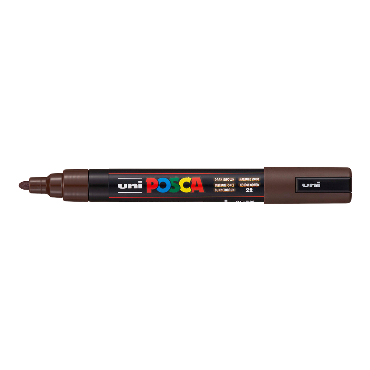 Marker Posca PC-5M, 1,8 – 2,5 mm, maro închis (22)