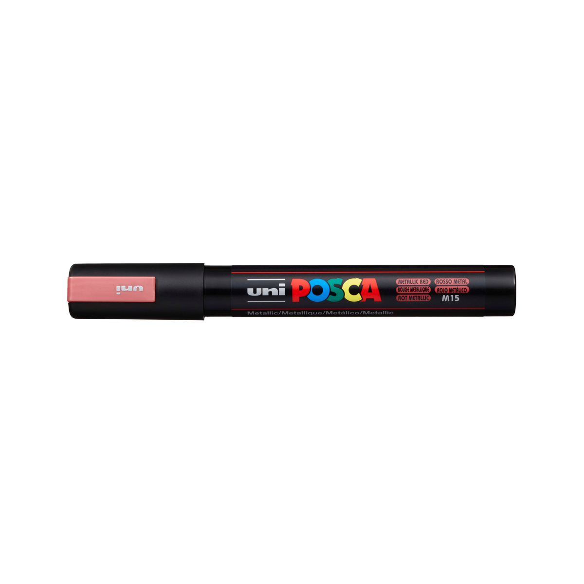 Marker Posca PC-5M, 1,8 – 2,5 mm, roșu metalic (M15)