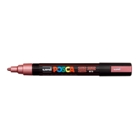 Marker Posca PC-5M, 1,8 – 2,5 mm, roșu metalic (M15)