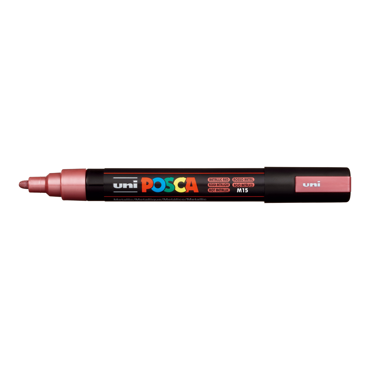 Marker Posca PC-5M, 1,8 – 2,5 mm, roșu metalic (M15)