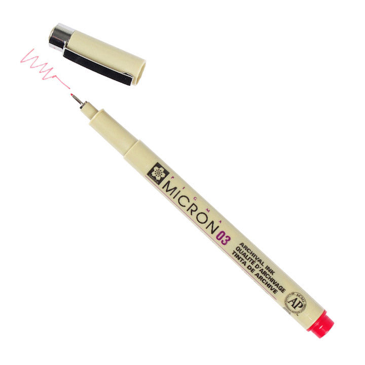 marker sakura pigma micron red pentru desen tehnic ro skrxsdk 19