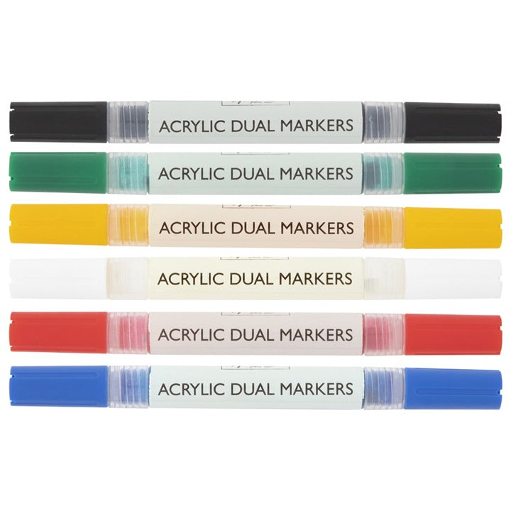 markere acrilice dual nassau fine art set 6 buc