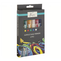 markere acrilice dual nassau fine art set 6 buc